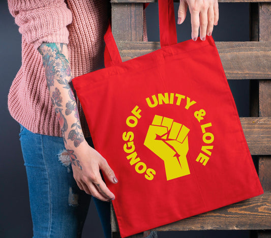 Red Northern Soul Tote Bag – Songs of Unity & Love