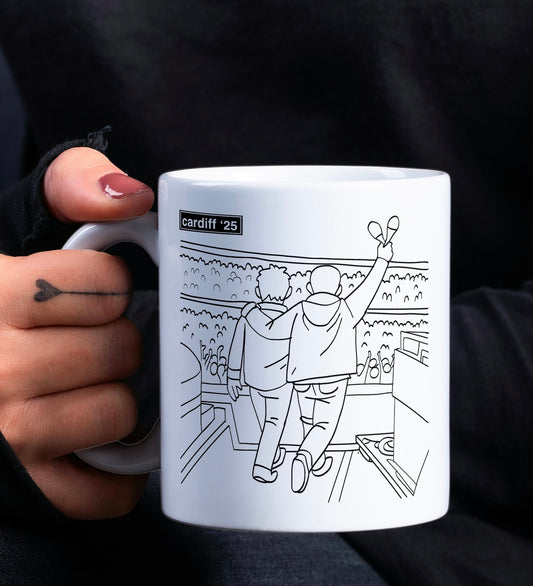 Oasis Reunion Mug – Cardiff 2025 | 11oz Ceramic white Mug.