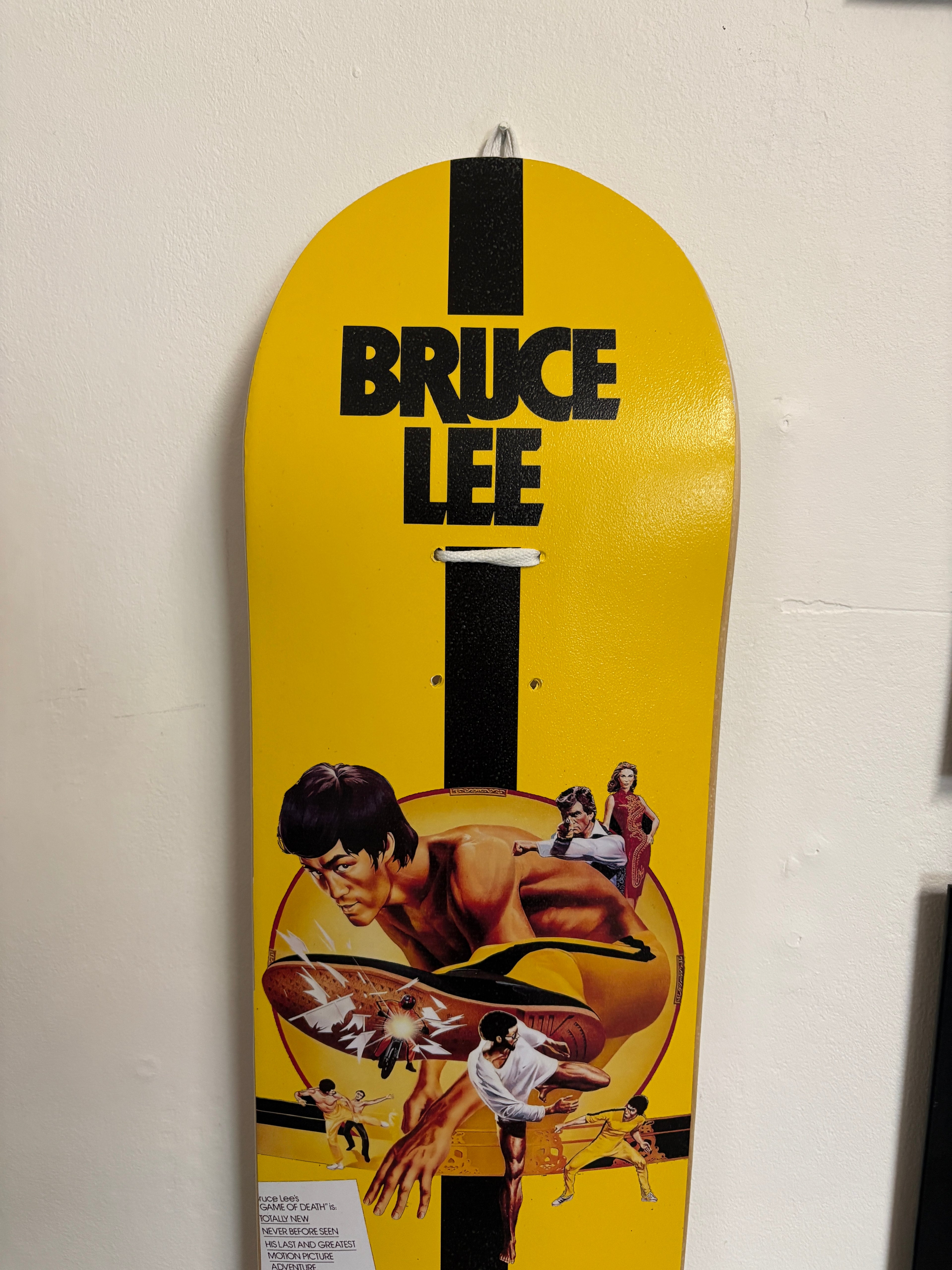 Bruce Lee Skateboard Wall Art