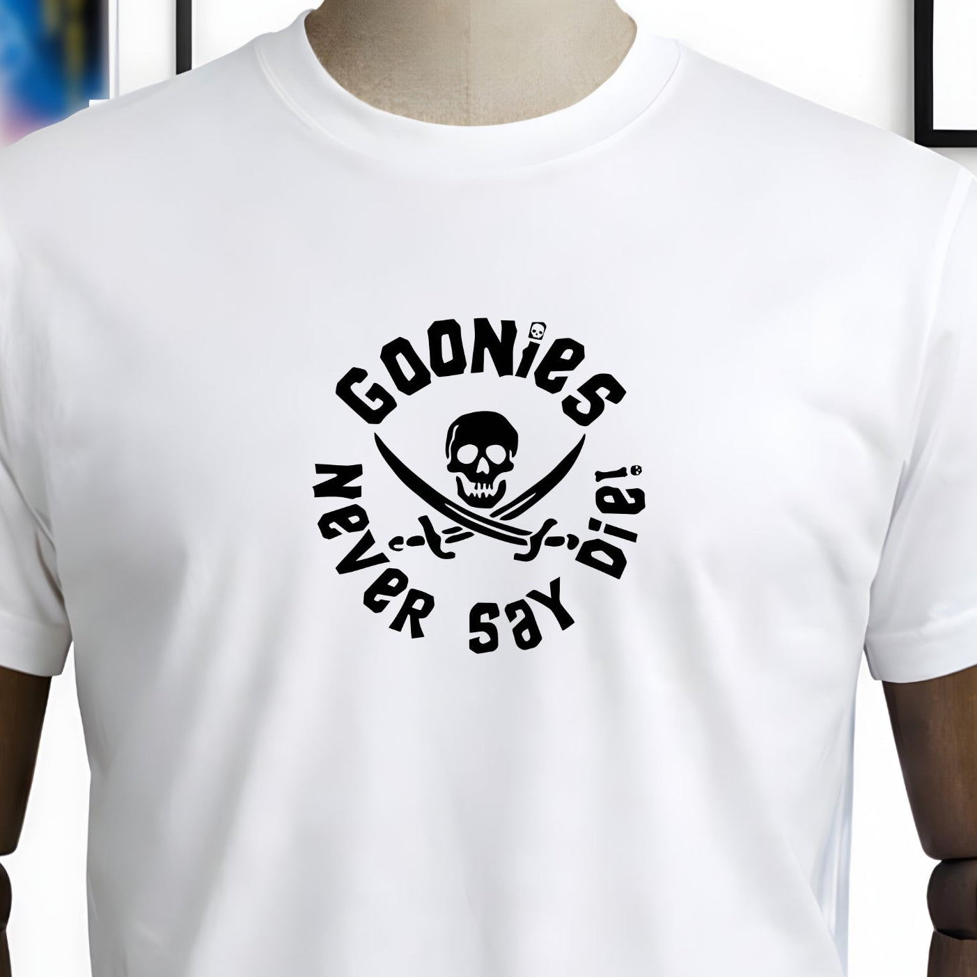 Goonies Never Say Die Unisex White T-Shirt