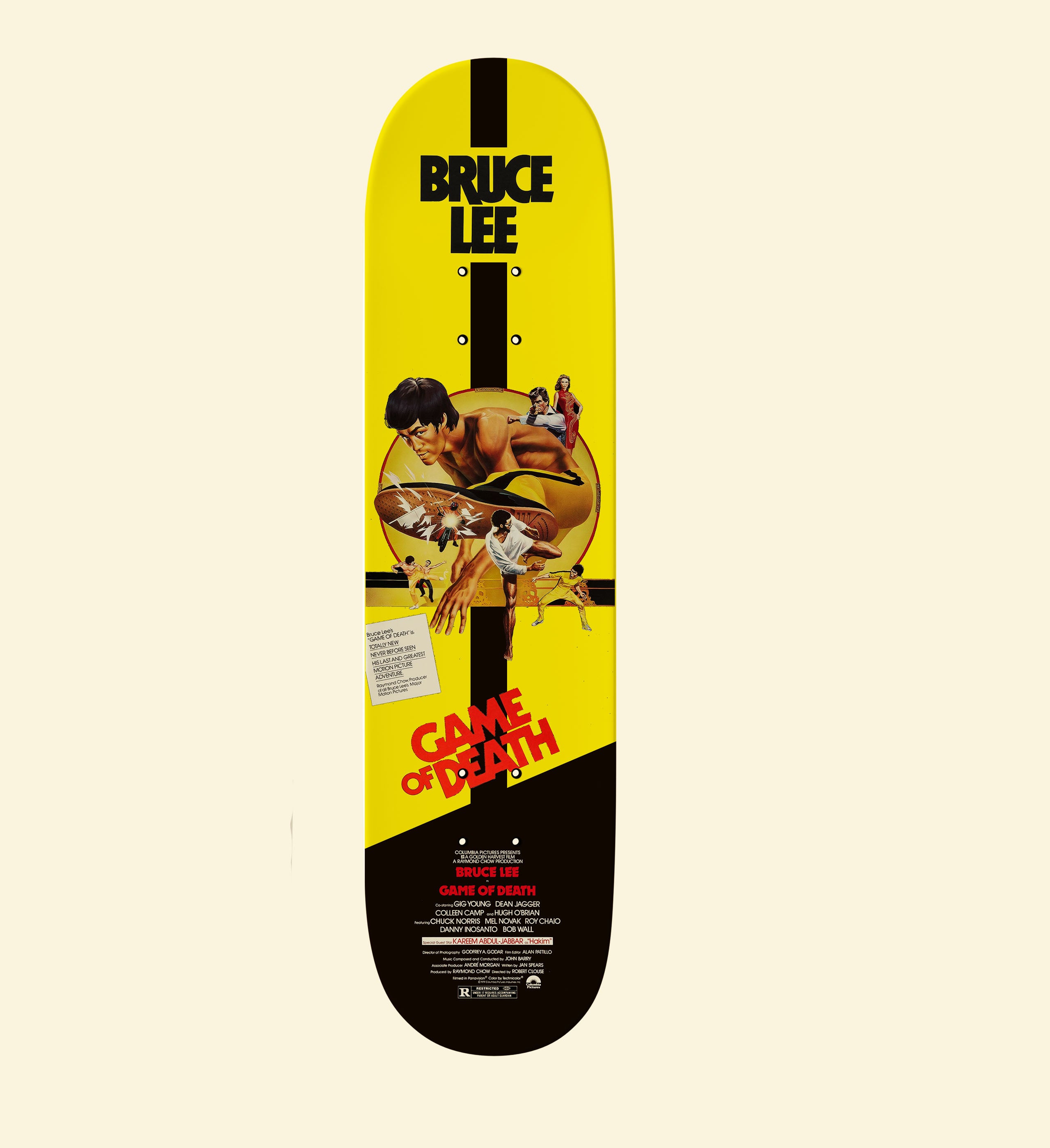 Bruce Lee Skateboard Wall Art