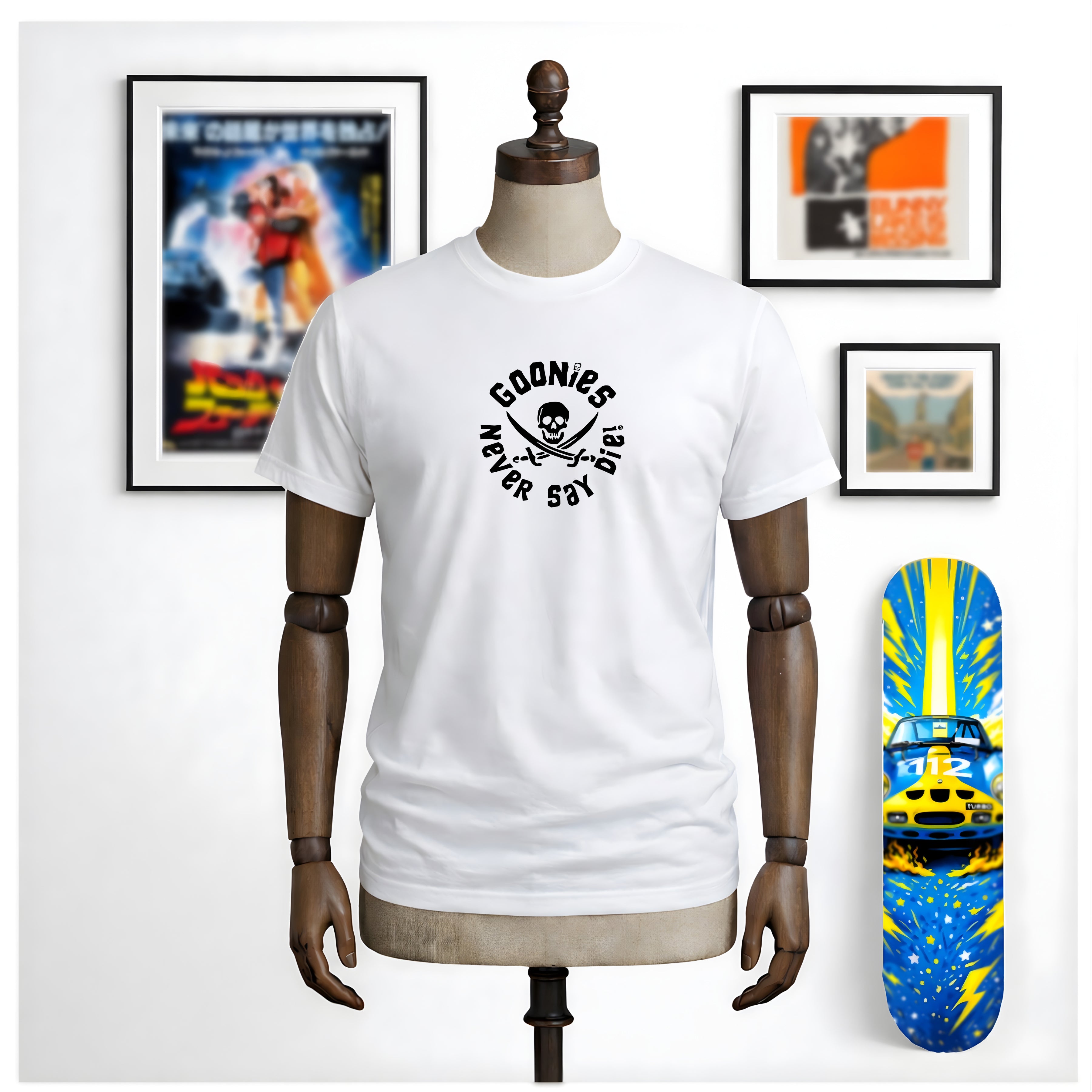 Goonies Never Say Die Unisex White T-Shirt