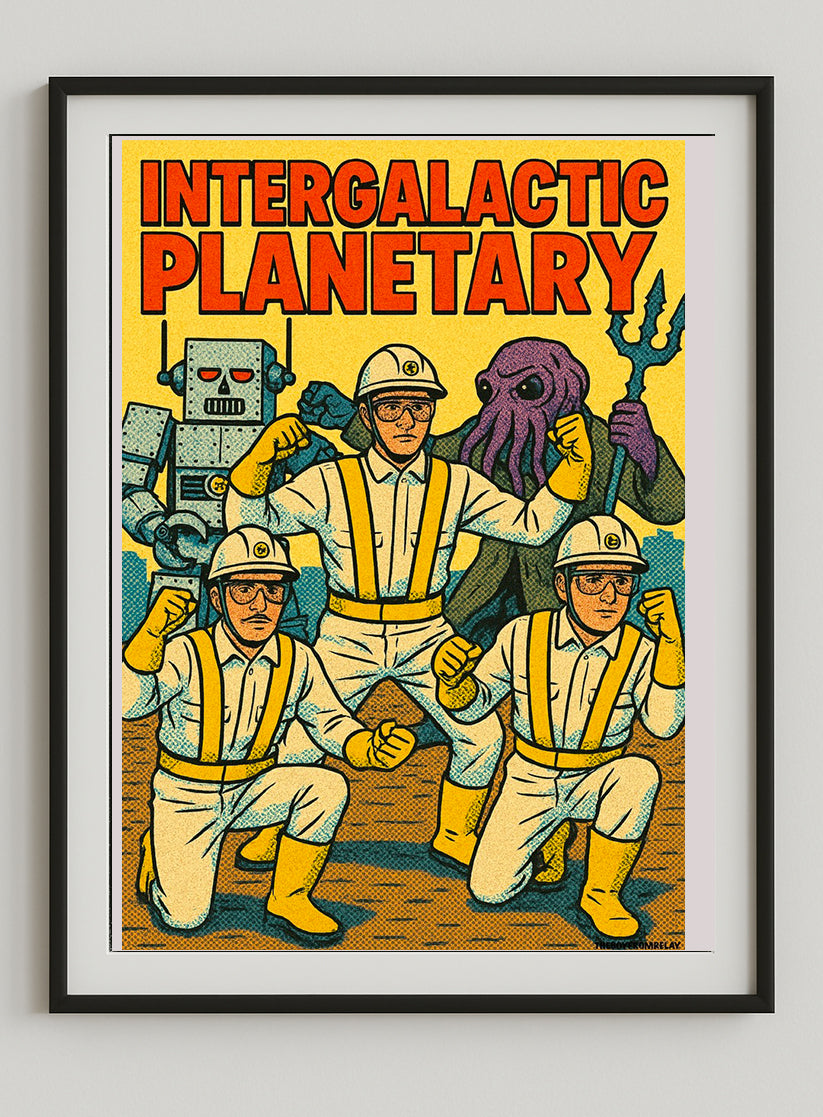 Beastie Boys "Intergalactic Planetary" Poster – Retro Comic Style Print | Nerd Alert Exclusive