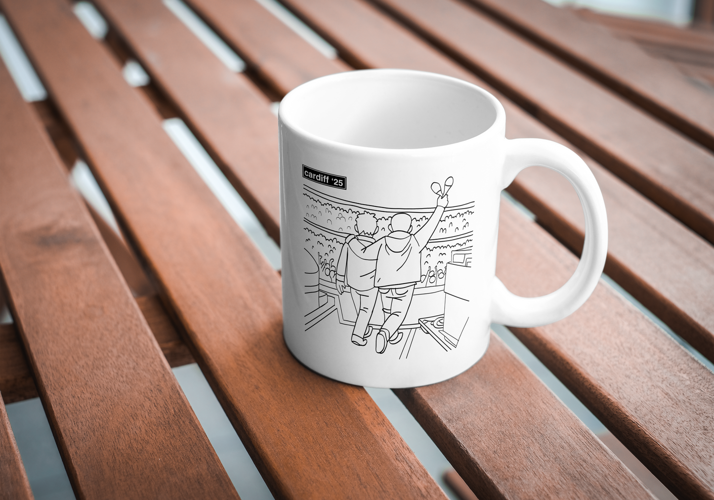 Oasis Reunion Mug – Cardiff 2025 | 11oz Ceramic white Mug.