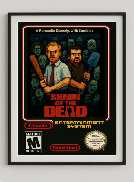 Shaun of the Dead – Retro Gaming Poster Print.