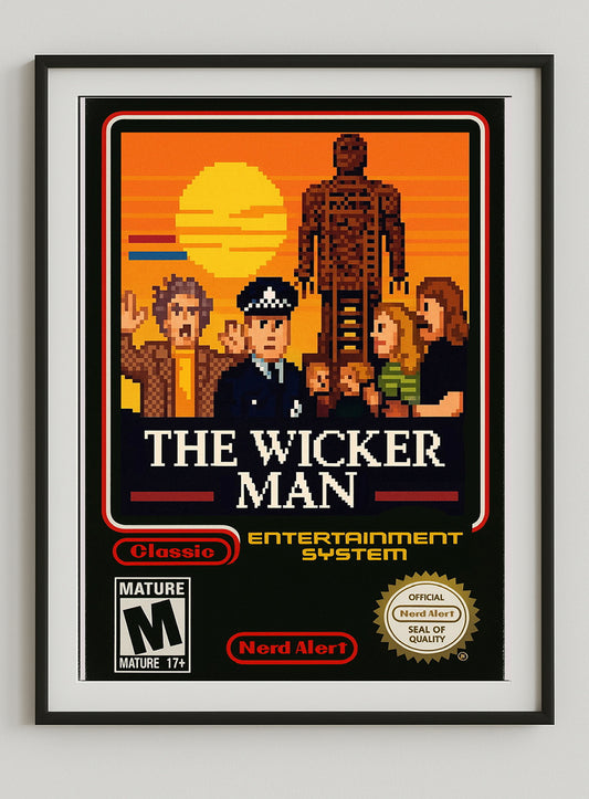 The Wickerman – 8-Bit Retro Gaming Poster Print.